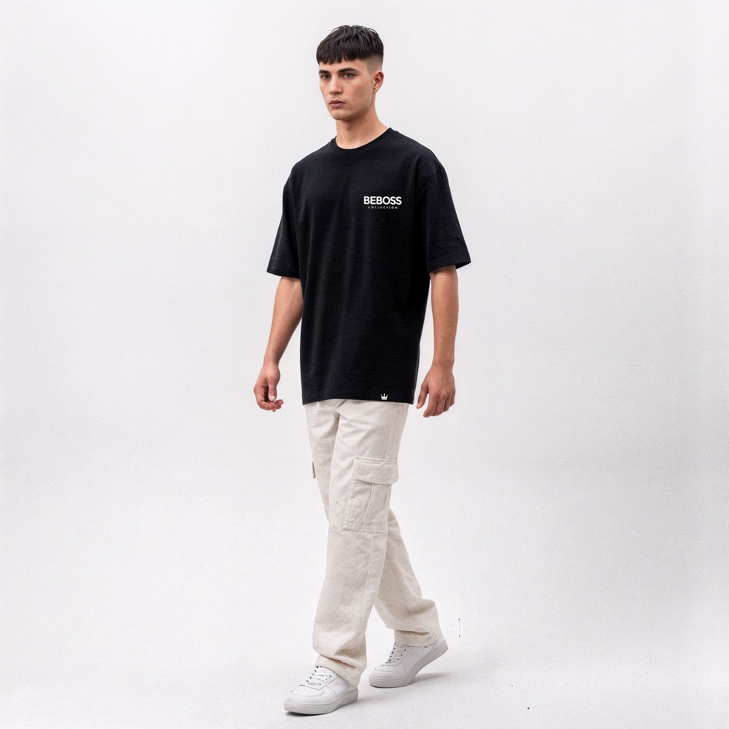 BEBOSS Emblem Oversized Tee